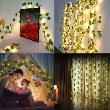 LED圣诞灯 - HCP162 太阳能树叶灯串